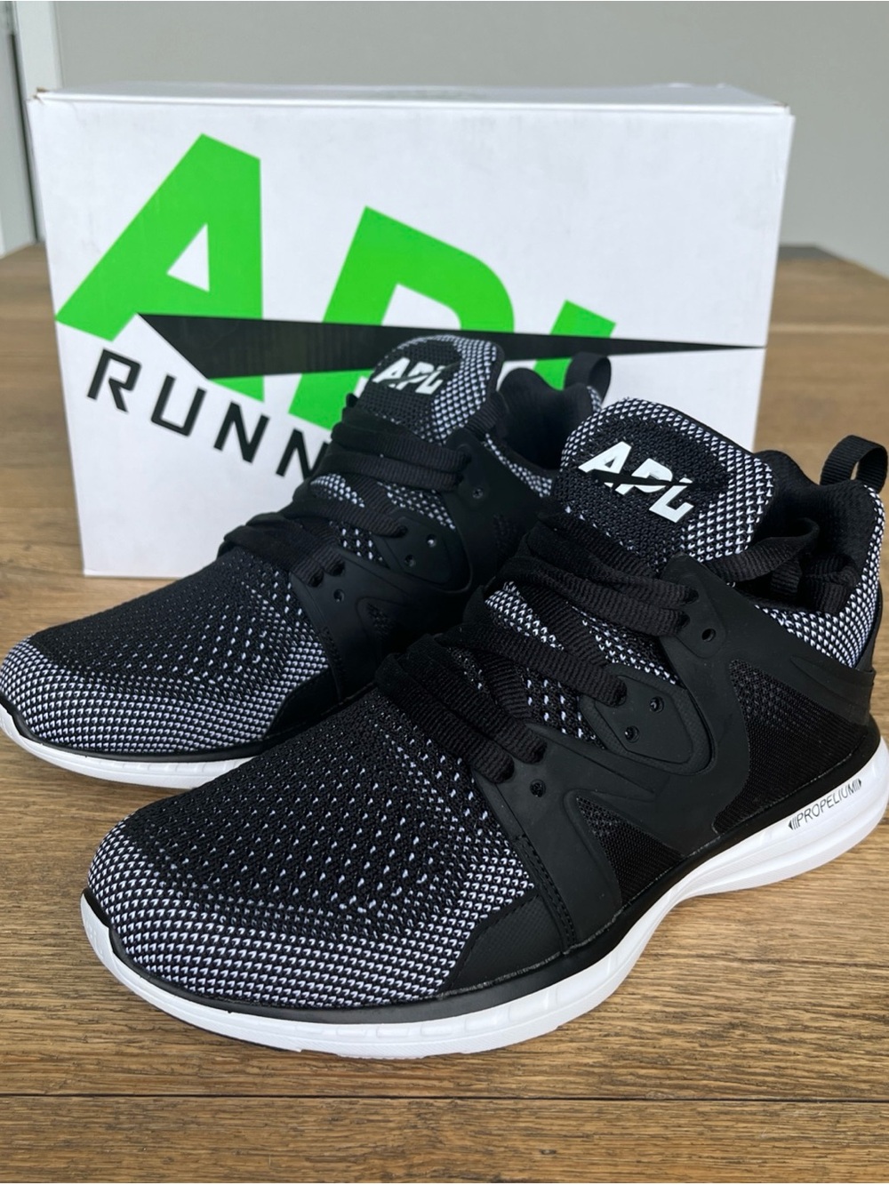 Sizes 7.5 & 8.5 Womens - APL Ascend W  “Black/White” Running Shoes